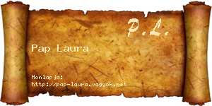 Pap Laura névjegykártya